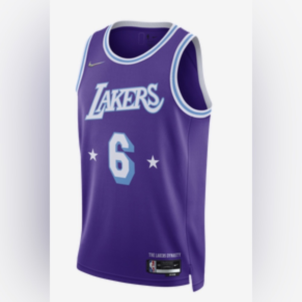 Nike Men's City Edition Los Angeles Lakers LeBron James Dri-FIT Swingman Jersey